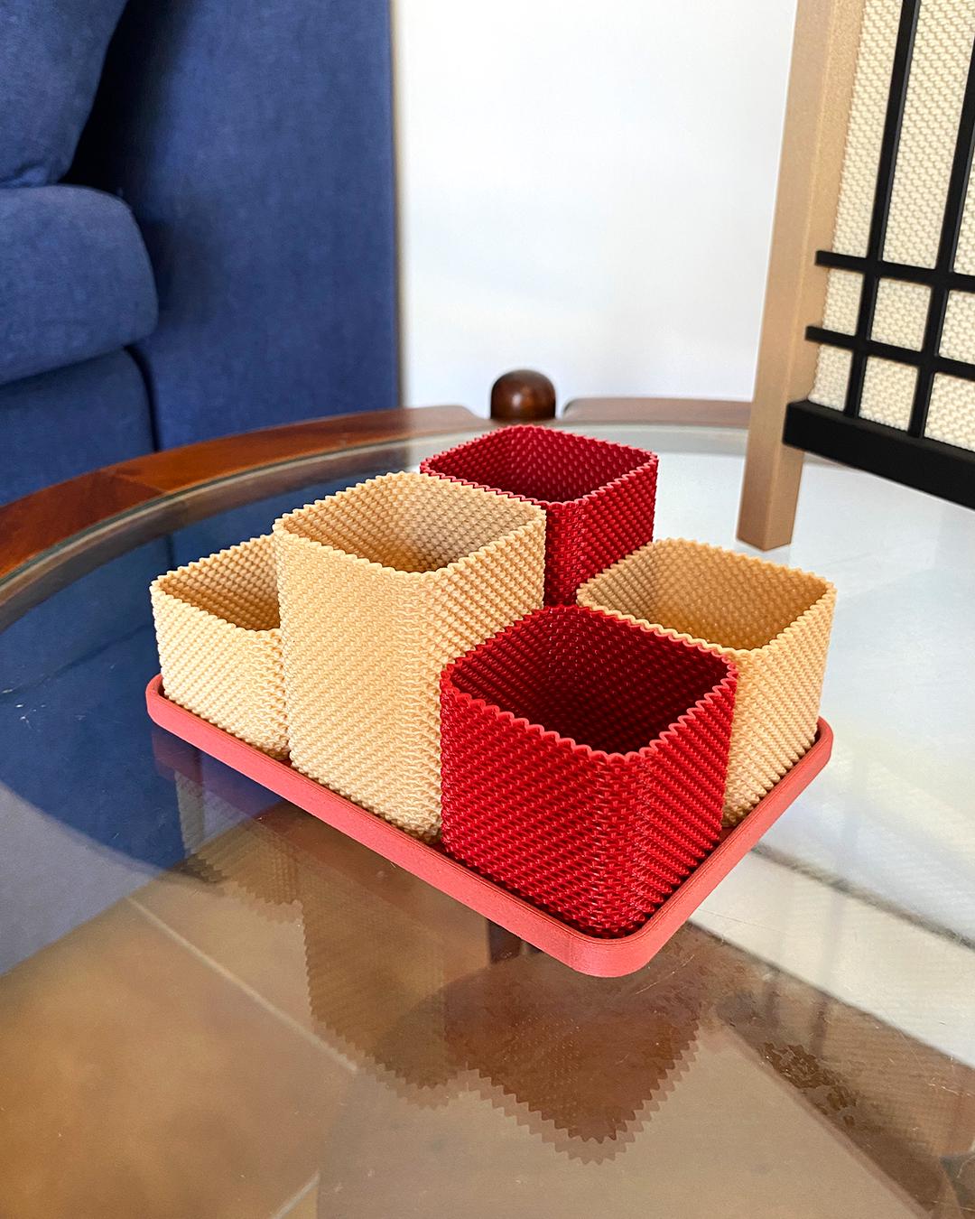 Schreibtisch Organizer | 3D Druck | modern | Stiftehalter | Büro Organizer | Schreibtisch Aufbewahrung | Stifthalter | Geschenkidee - the-distinct.shop