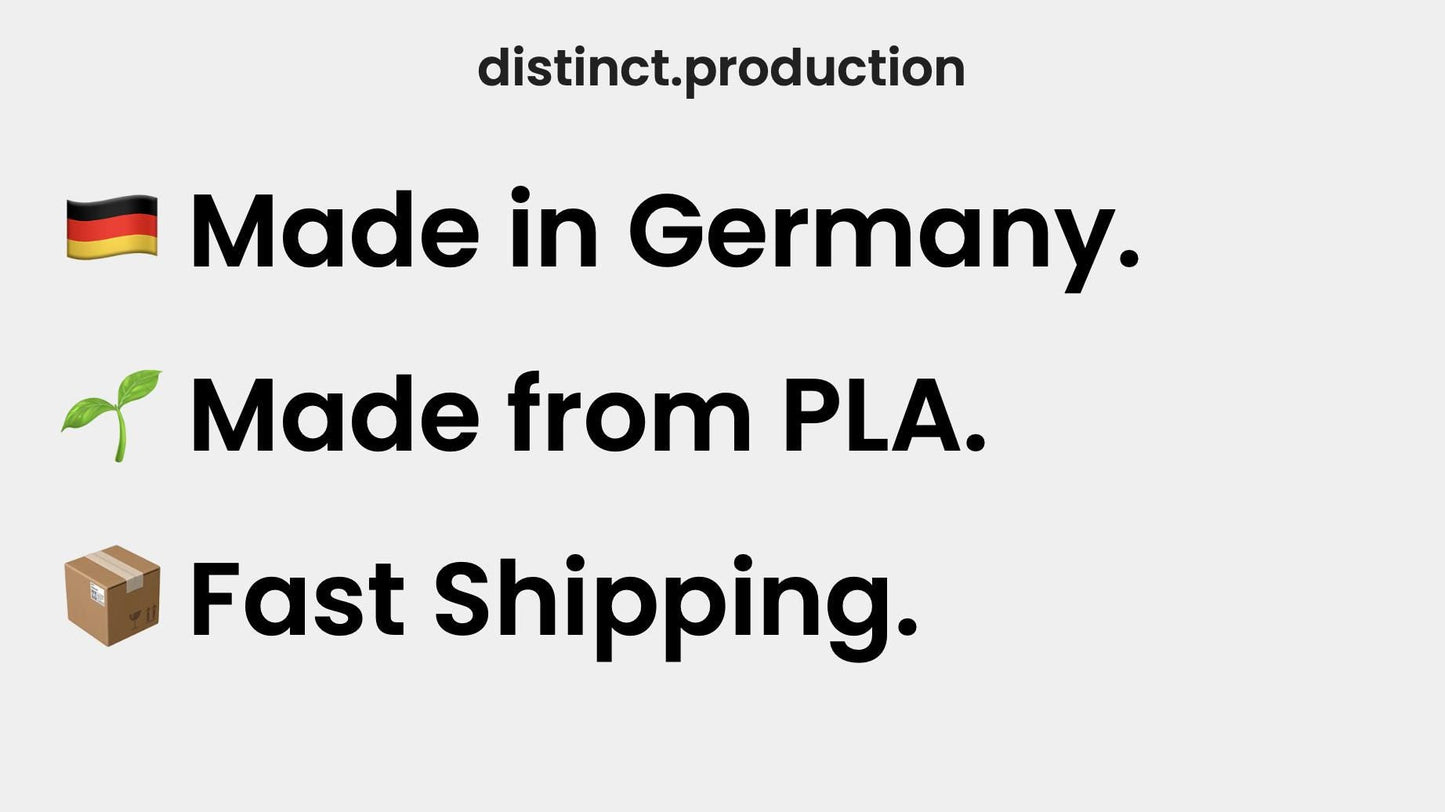 Tischlampe Malibu – Wellenförmiges Design mit LED | Nachhaltig aus PLA | Handgefertigt in Deutschland - the-distinct.shop