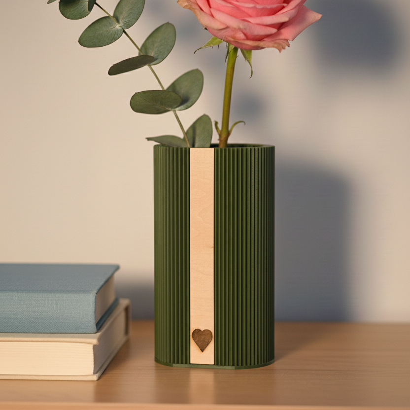 Design Vase Treva Farbe Olive