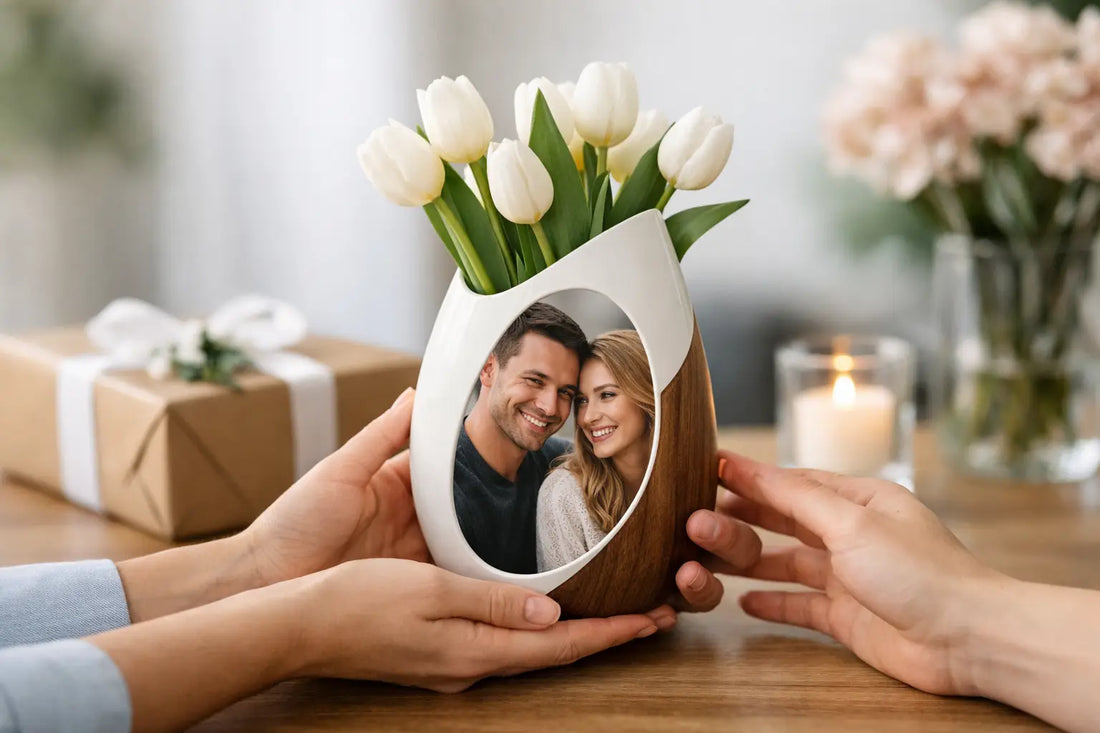 Personalisierte Design Vase als Geschenk