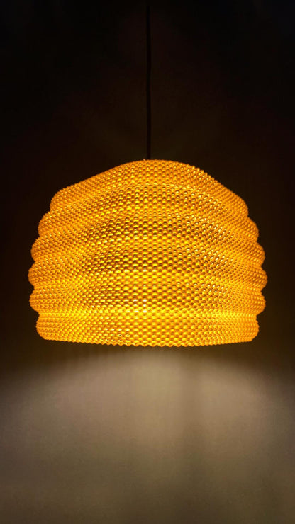 Hängelampe Daira | 3D-gedruckte Pendelleuchte | Moderne Designer-Lampe | Skandinavischer Lampenschirm | Boho Lampenschirm - the-distinct.shop