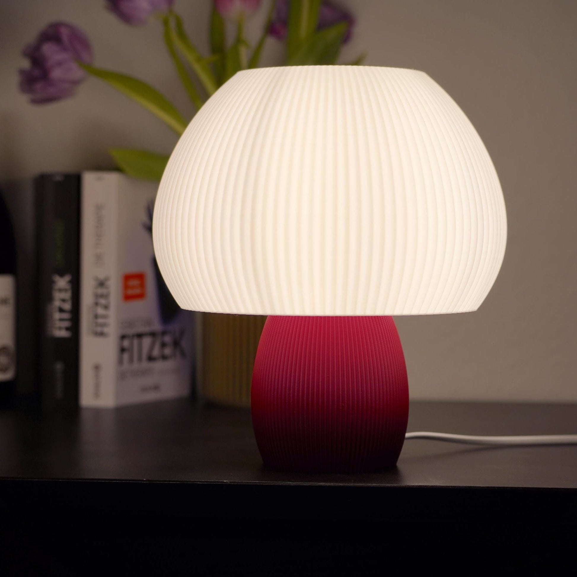 Tischlampe Fungo | Modernes Pilz-Design | Nachhaltige Beleuchtung | Minimalistische Nachttischlampe | Skandinavischer Stil | Stimmungslicht - the-distinct.shop