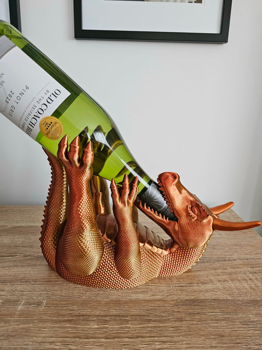 Drachen Weinflaschenhalter – 3D-Druck Design-Accessoire | Made in Germany - the-distinct.shop