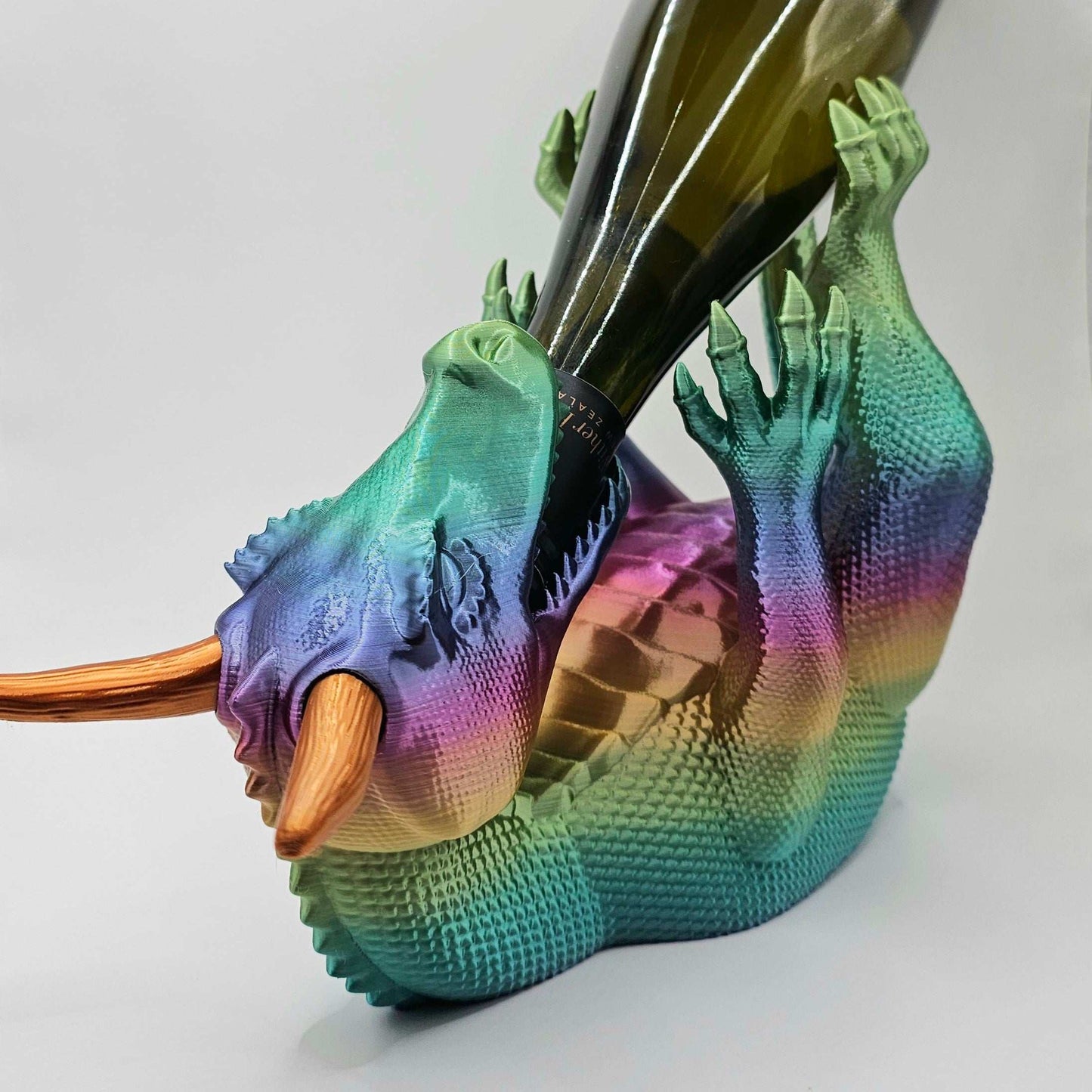 Drachen Weinflaschenhalter – 3D-Druck Design-Accessoire | Made in Germany - the-distinct.shop