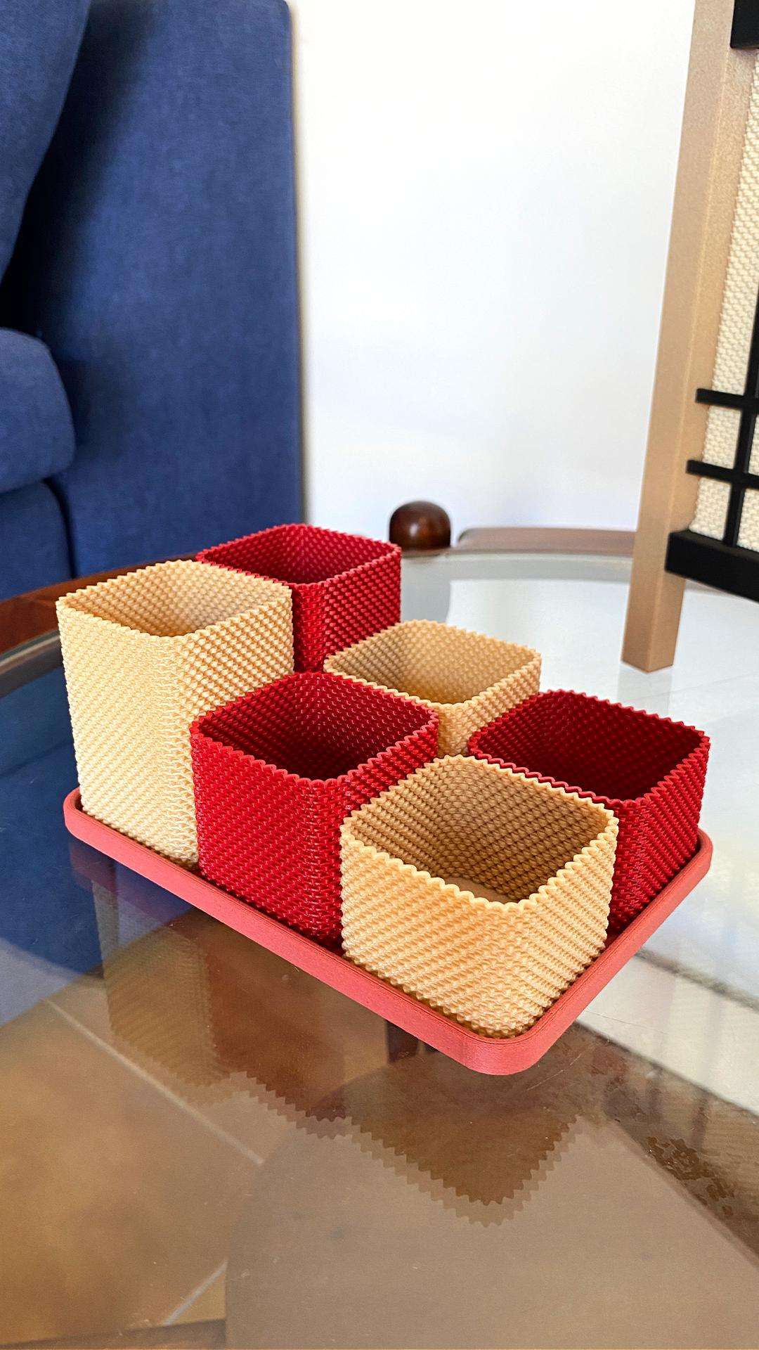 Schreibtisch Organizer | 3D Druck | modern | Stiftehalter | Büro Organizer | Schreibtisch Aufbewahrung | Stifthalter | Geschenkidee - the-distinct.shop