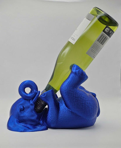 Elefant Weinflaschenhalter | 3D Druck | Lustige Tier Deko | Bar Zubehör | Geschenk für Weinliebhaber | Tischdekoration | Elefant Deko - the-distinct.shop