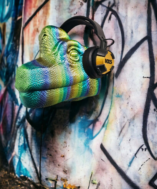 Brachiosaurus Headset-Halter | 3D Druck | Gaming Zubehör | Wandhalterung | Kopfhörerhalter | Dino Wanddeko | Geschenk für Gamer - the-distinct.shop