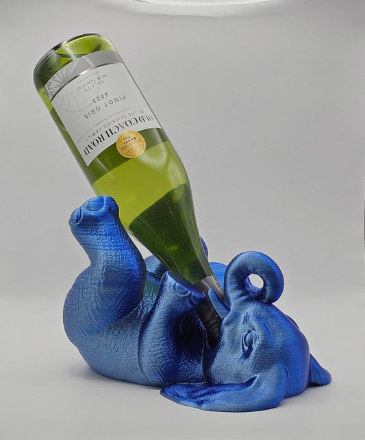 Elefant Weinflaschenhalter | 3D Druck | Lustige Tier Deko | Bar Zubehör | Geschenk für Weinliebhaber | Tischdekoration | Elefant Deko - the-distinct.shop