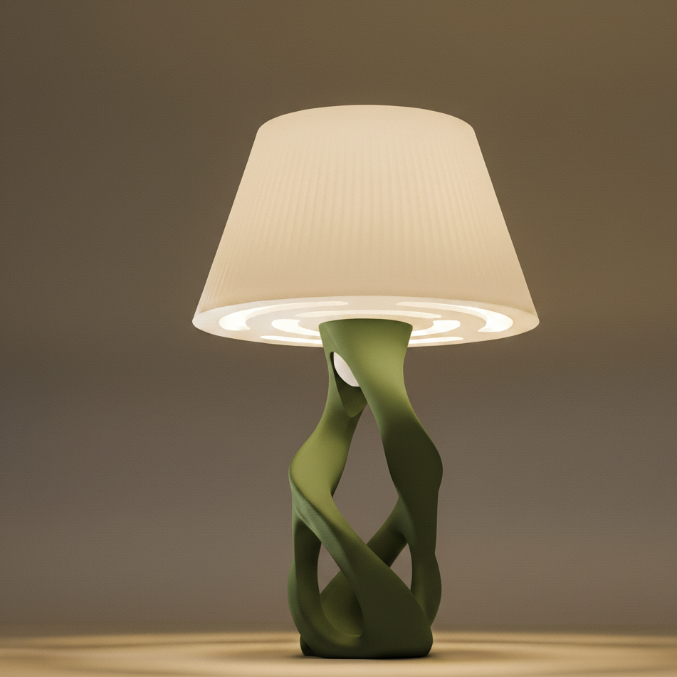 Tischlampe DNA in Farbe Olive