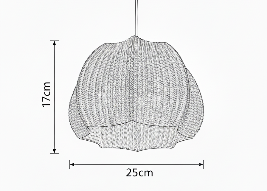 Größenübersicht Hängelampe Marisa