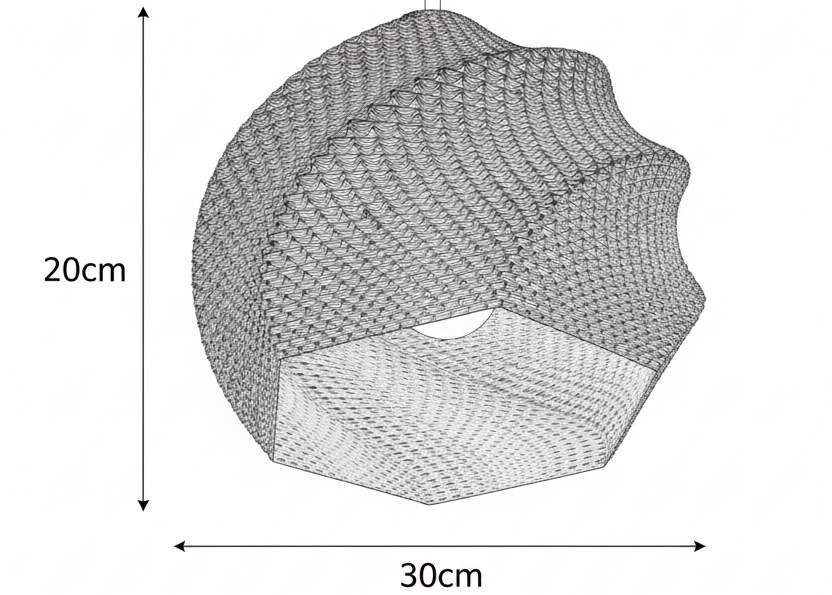 Größenübersicht Hängelampe Sofia