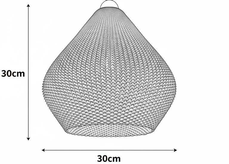 Größenübersicht Hängelampe Aero