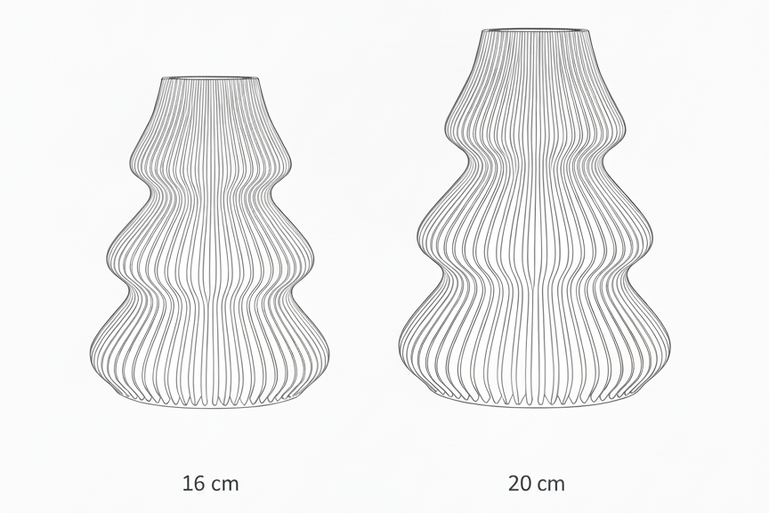 TannenZauber Designvase Weihnachtlich Winterlich von Distinct 3