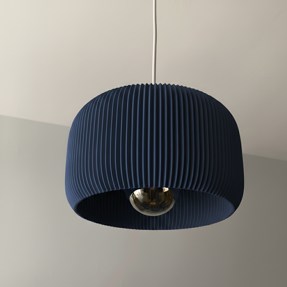 Hängelampe Lisboa in Farbe Navy