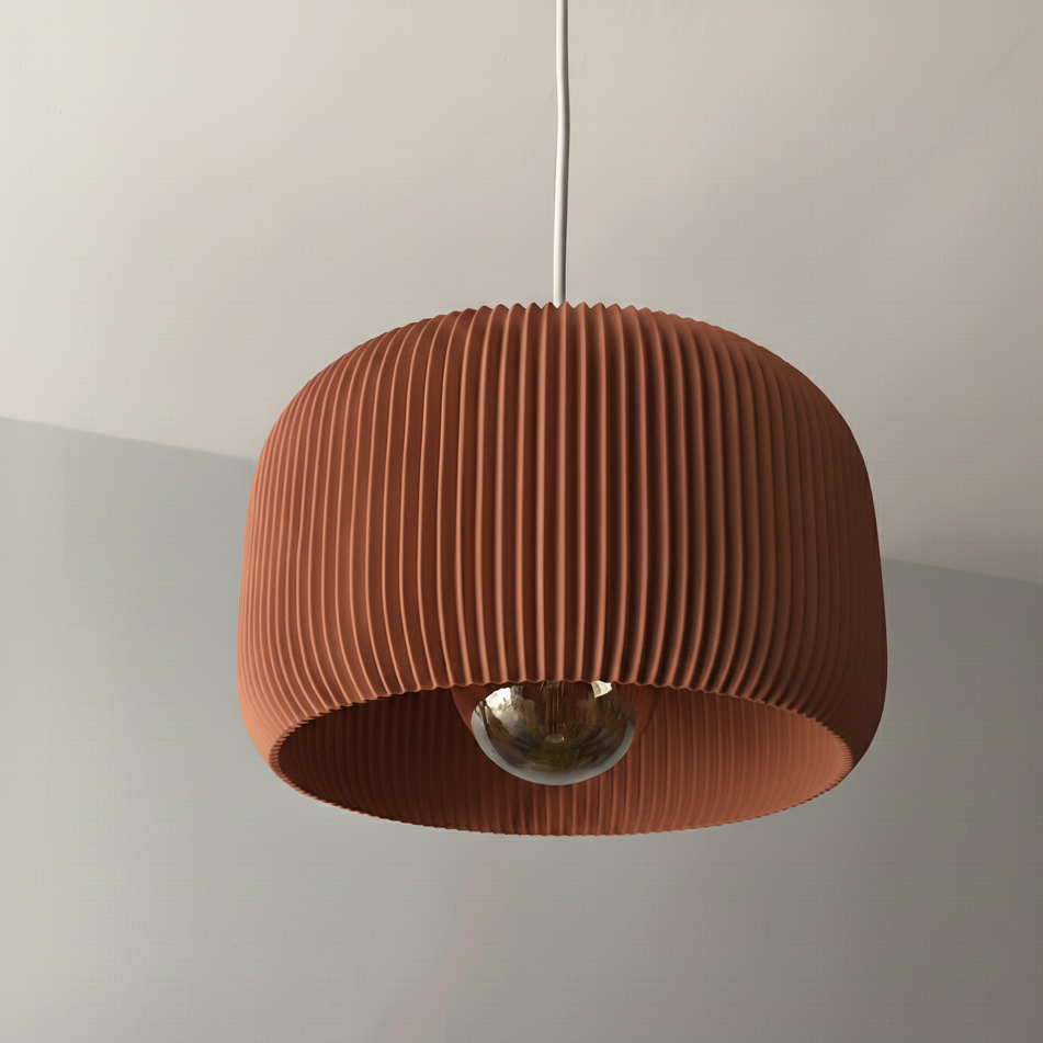 Hängelampe Lisboa in Farbe Terracotta