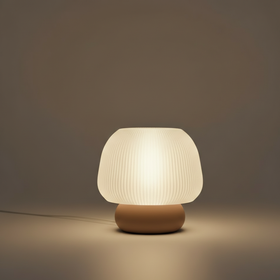 Tischlampe Mylo in Farbe Mocha