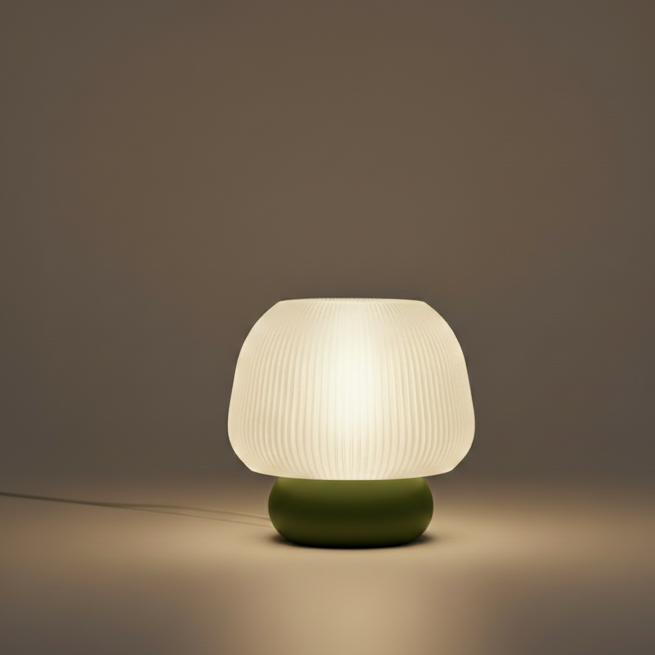 Tischlampe Mylo in Farbe Olive

