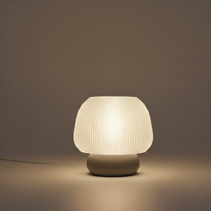 Tischlampe Mylo in Farbe Taupe