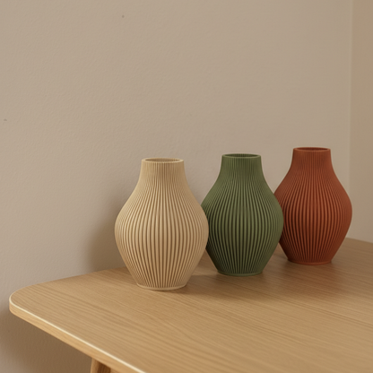 Vase Oliva in 3 verschiedenen Farben