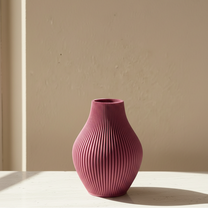 Vase Oliva in Pflaume