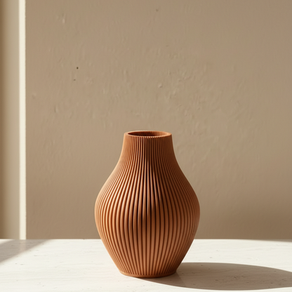 Vase Oliva in Farbe Terrakotta

