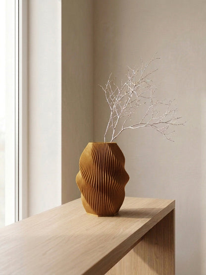 Vase Onda in der Farbe Ochre
