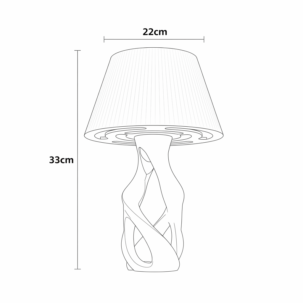 Design Tischlampe DNA - exklusiv für deinen Nachttisch 3