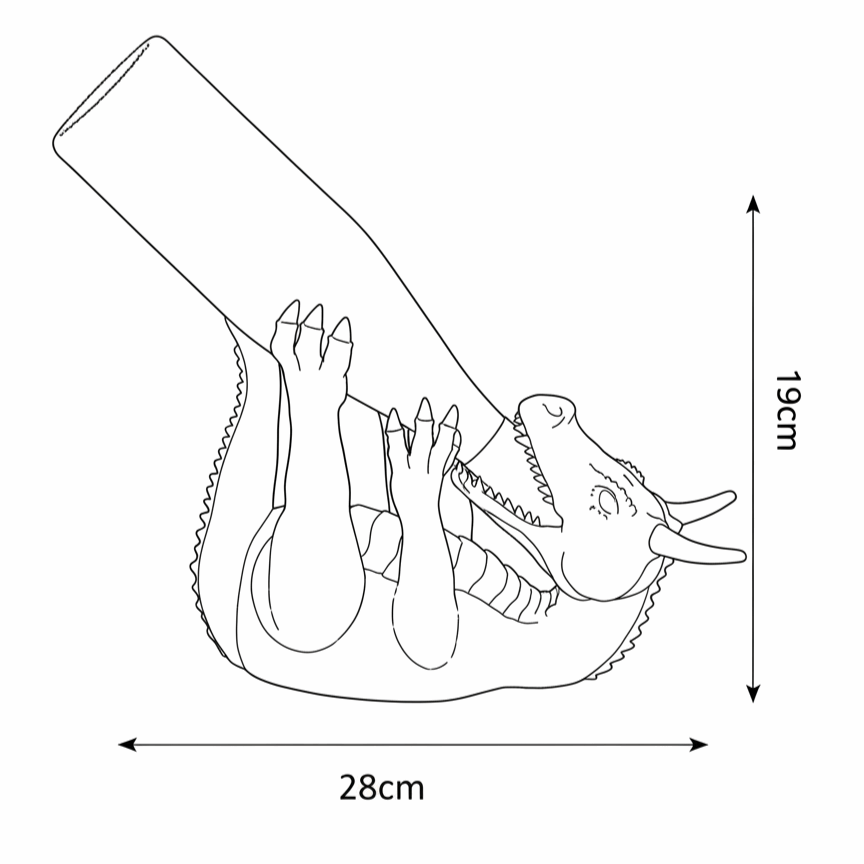 Größenübersicht Weinflaschenhalter Drache