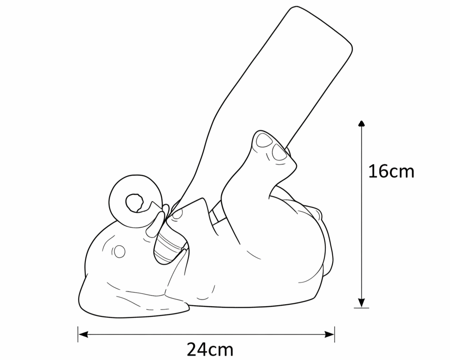 Weinflaschenhalter Elefant