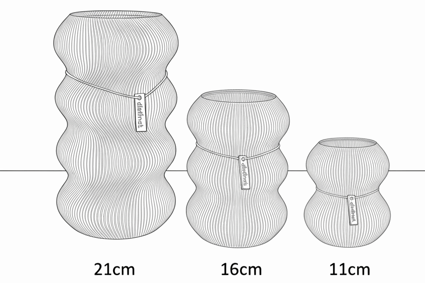 Größenübersicht Vase Nami