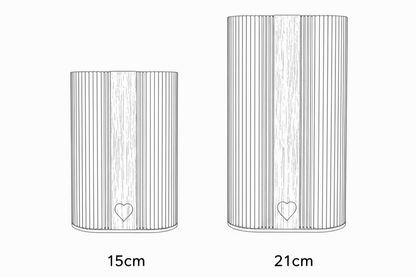 Personalisierte Dreiecksvase Treva für dein schönes zu Hause 4 