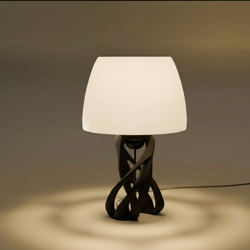 Tischlampe Spyra in Farbe Onyx