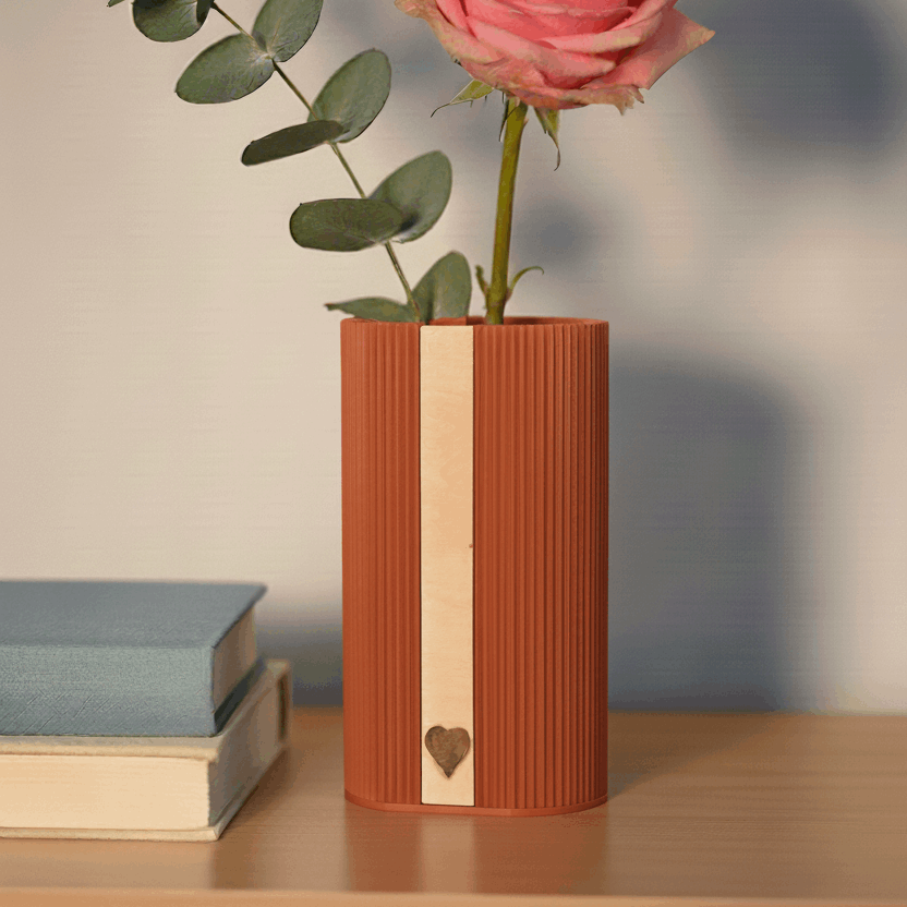 Personalisierte Dreiecksvase Treva