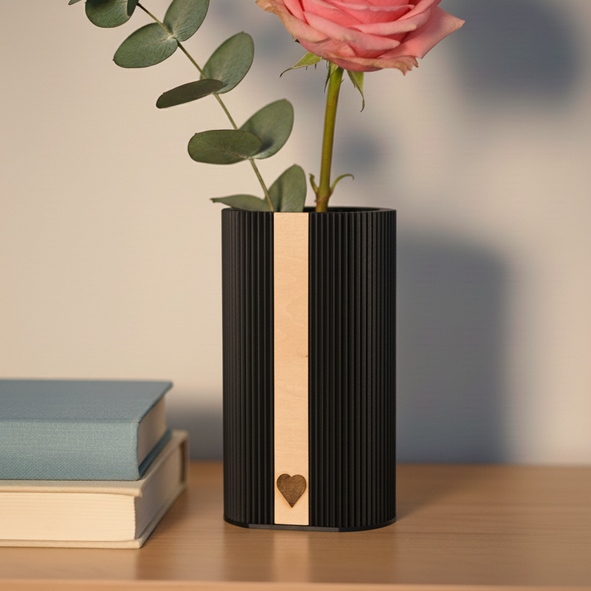 Design Vase Treva Farbe Obsidian