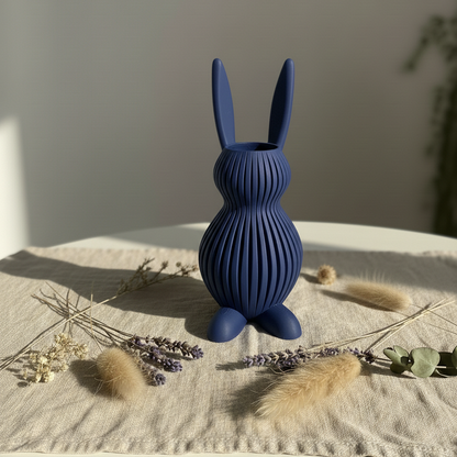 Vase Hase in Farbe Ocean

