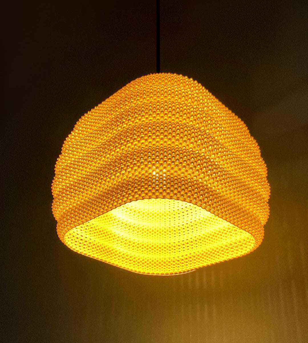 Hängelampe Daira | 3D-gedruckte Pendelleuchte | Moderne Designer-Lampe | Skandinavischer Lampenschirm | Boho Lampenschirm - the-distinct.shop