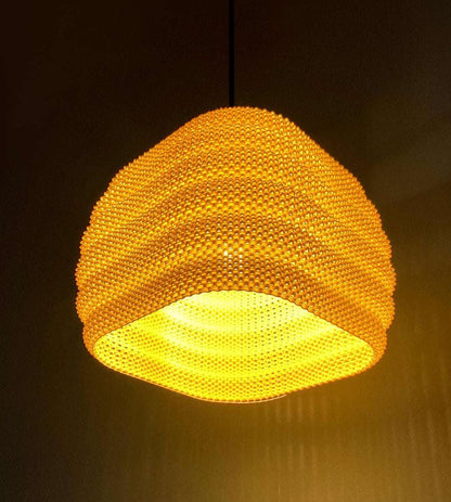 Hängelampe Daira | 3D-gedruckte Pendelleuchte | Moderne Designer-Lampe | Skandinavischer Lampenschirm | Boho Lampenschirm - the-distinct.shop