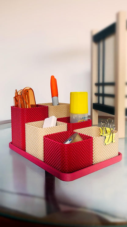 Schreibtisch Organizer | 3D Druck | modern | Stiftehalter | Büro Organizer | Schreibtisch Aufbewahrung | Stifthalter | Geschenkidee - the-distinct.shop