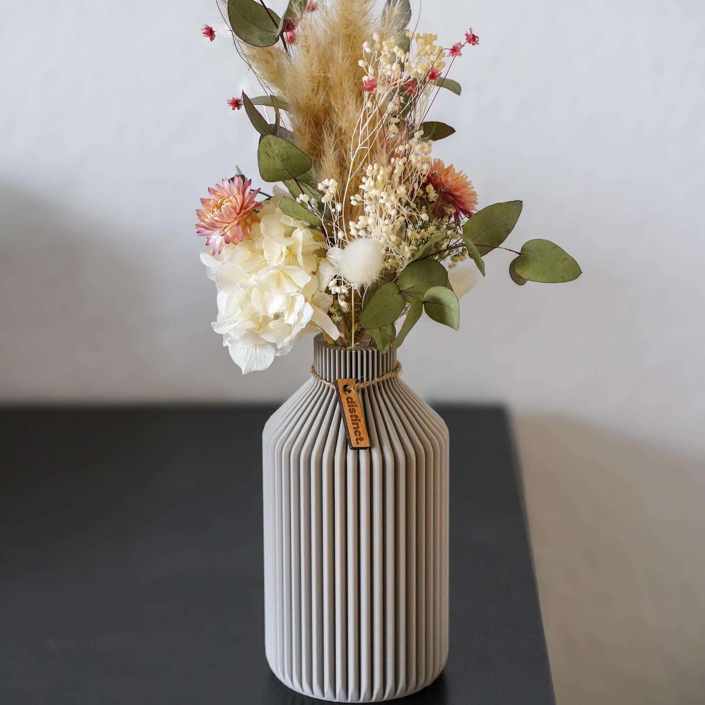Vase Filo – Filigrane Design-Vase aus PLA für Trocken- & Frischblumen | Made in Germany - the-distinct.shop