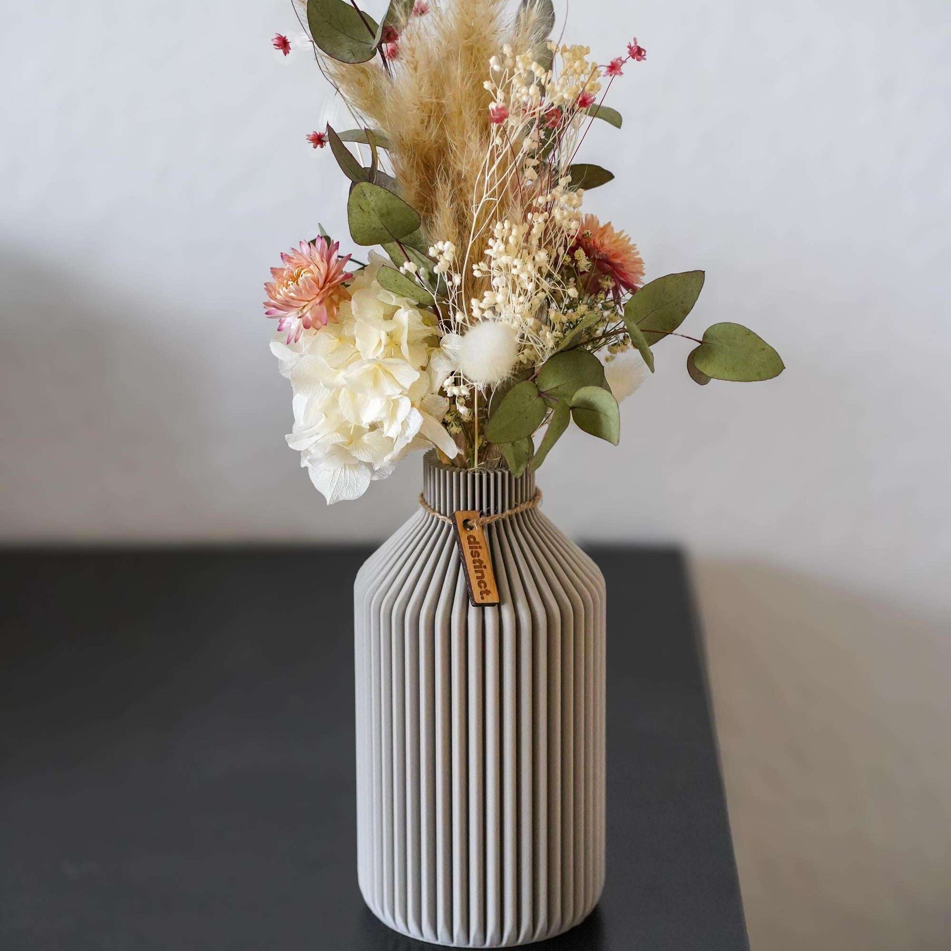 Vase Filo – Filigrane Design-Vase aus PLA für Trocken- & Frischblumen | Made in Germany - the-distinct.shop